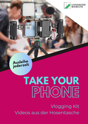 Mit dem Vlogging Kit können Studierende und Lehrende schnell mit dem eigenen Smartphone gute Aufnahmen machen.